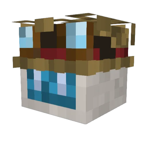 RoamingMat Minecraft avatar head, 3D render