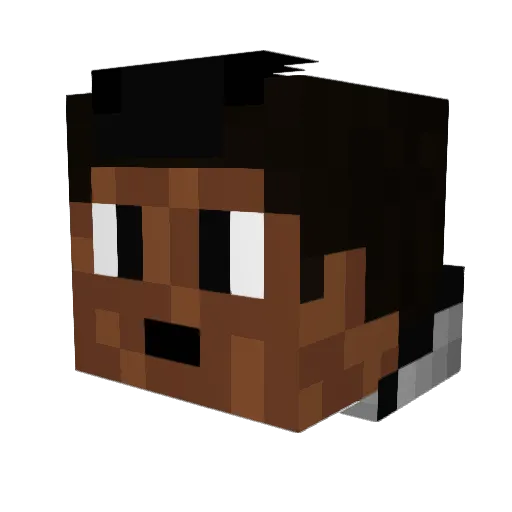 RoanJ Minecraft avatar head, 3D render