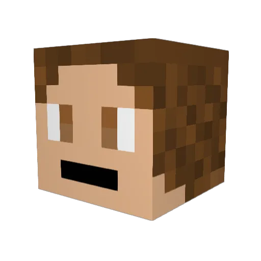 Roan_Meyrili Minecraft avatar head, 3D render