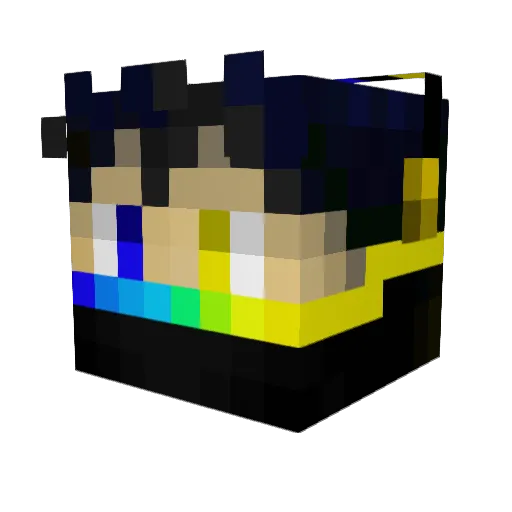 Roarmonster Minecraft avatar head, 3D render
