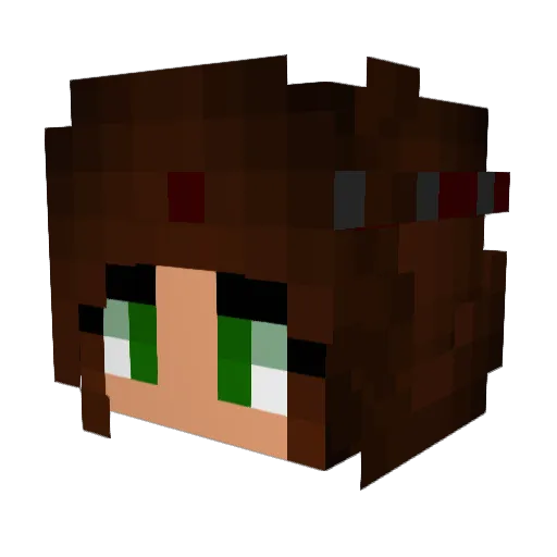 RoaryDragon Minecraft avatar head, 3D render