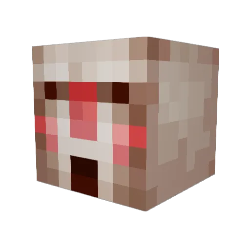 RoastBeefo Minecraft avatar head, 3D render