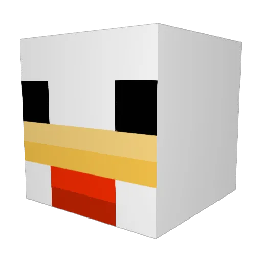 RoastedChickn Minecraft avatar head, 3D render