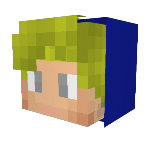 RoastedZ Minecraft avatar head, 3D render