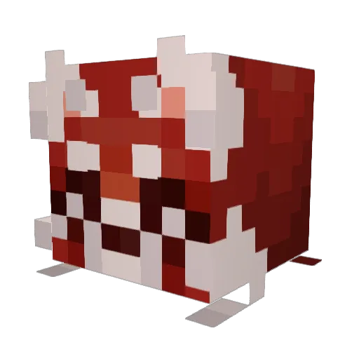 Roawr Minecraft avatar head, 3D render