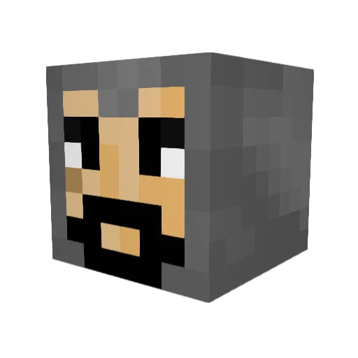 Rob508 Minecraft avatar head, 3D render