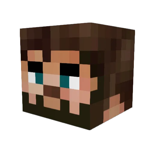 RobForce Minecraft avatar head, 3D render