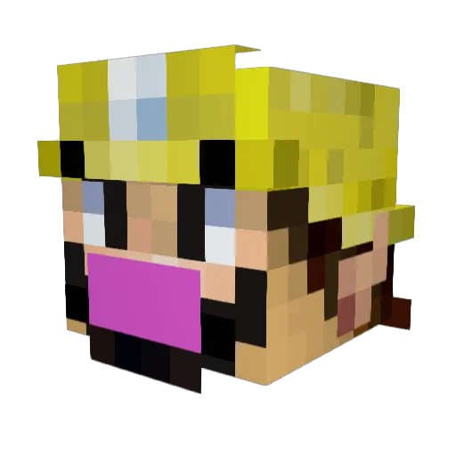 RobGronkowski87 Minecraft avatar head, 3D render