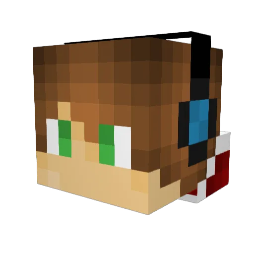 RobJ18 Minecraft avatar head, 3D render