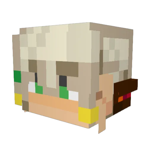 RobJoestar Minecraft avatar head, 3D render