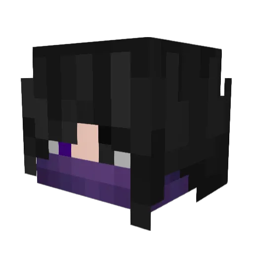RobPauKat Minecraft avatar head, 3D render