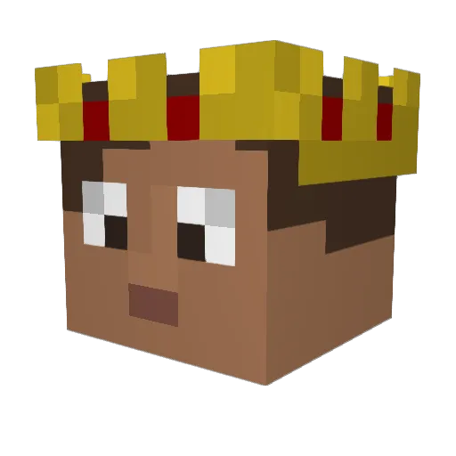 RobT94 Minecraft avatar head, 3D render