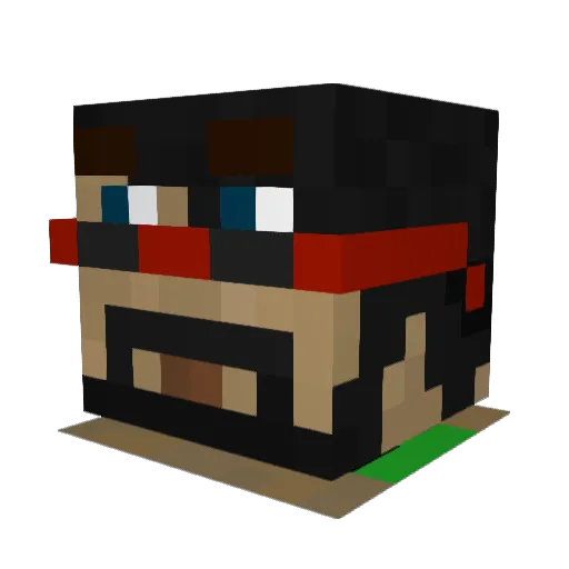 Rob_4 Minecraft avatar head, 3D render