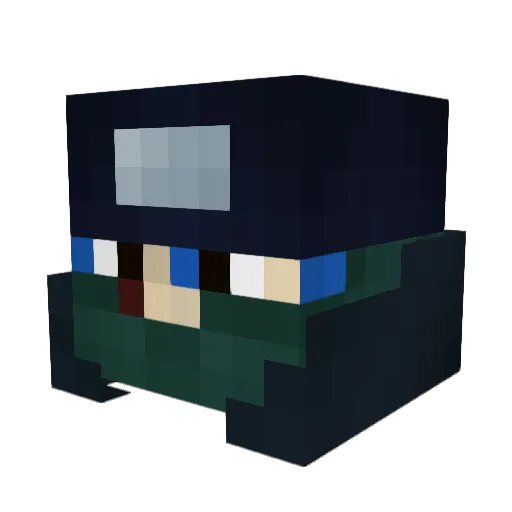Rob_Fak Minecraft avatar head, 3D render