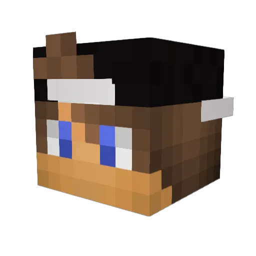 Rob_grei Minecraft avatar head, 3D render