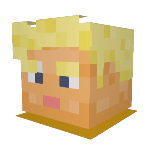 Roban_Pormestari Minecraft avatar head, 3D render