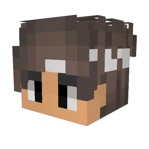 Robart_Skills Minecraft avatar head, 3D render