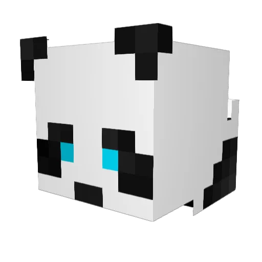 Robatiko Minecraft avatar head, 3D render