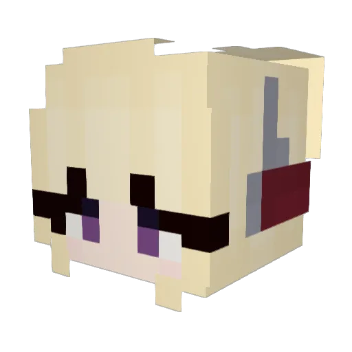 Robball14 Minecraft avatar head, 3D render