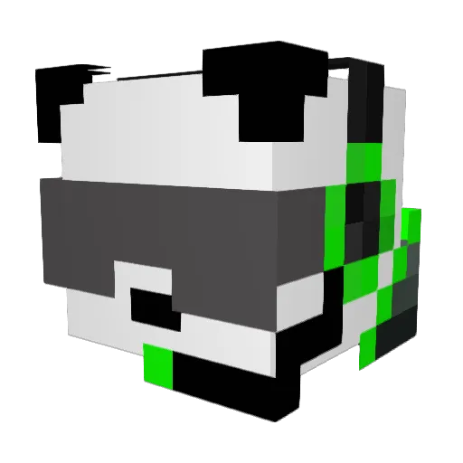 Robbe_HD Minecraft avatar head, 3D render