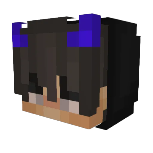 Robberiz Minecraft avatar head, 3D render