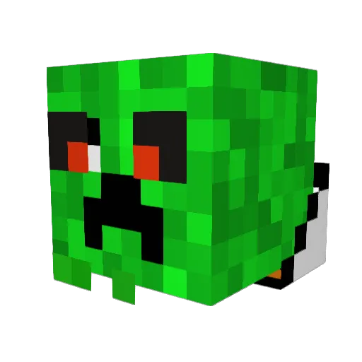Robbes Minecraft avatar head, 3D render