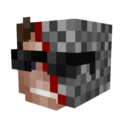 RobbiLP15 Minecraft avatar head, 3D render