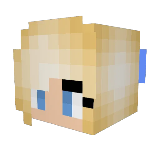 RobbieJr128 Minecraft avatar head, 3D render