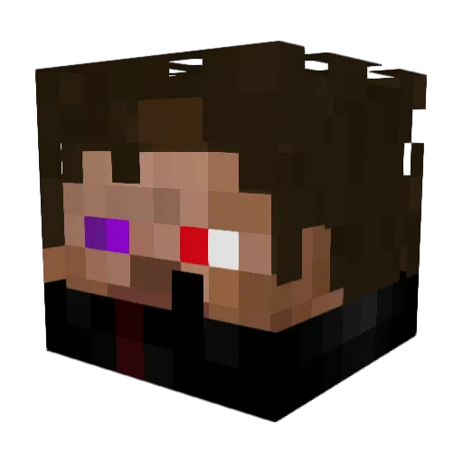RobbieR419 Minecraft avatar head, 3D render