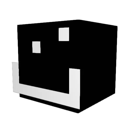 RobbieRabbit Minecraft avatar head, 3D render
