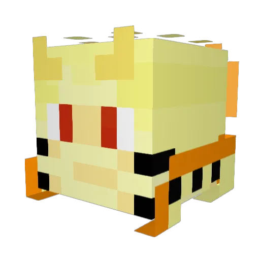 RobbieRedneck Minecraft avatar head, 3D render
