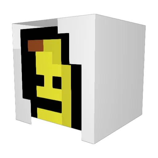 RobbieRobG Minecraft avatar head, 3D render