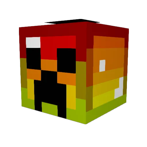 RobbieSmithHD Minecraft avatar head, 3D render