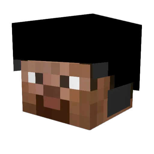 Robbie_Josephson Minecraft avatar head, 3D render