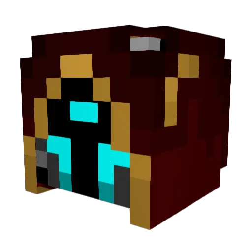 Robbifer Minecraft avatar head, 3D render