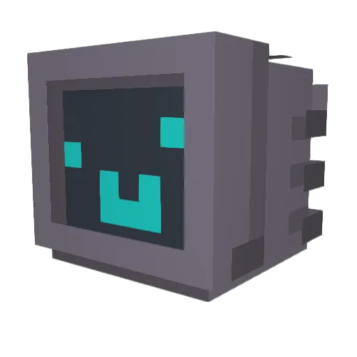 Robbobgaming Minecraft avatar head, 3D render