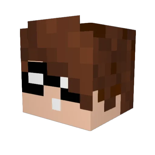 Robby_One Minecraft avatar head, 3D render