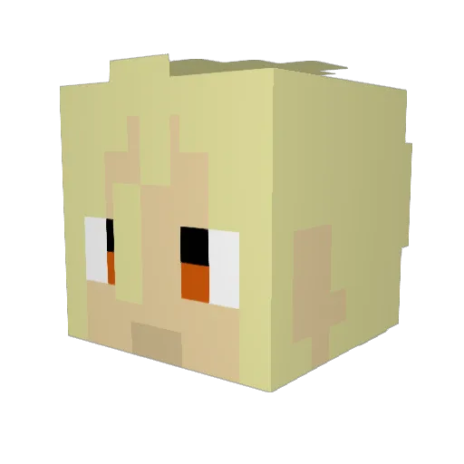 Robbyyy_ Minecraft avatar head, 3D render