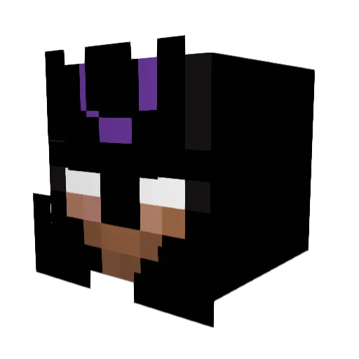 RobeConn Minecraft avatar head, 3D render