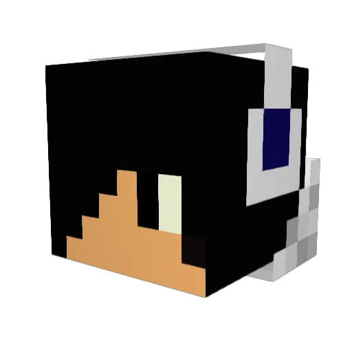 RobehSabi Minecraft avatar head, 3D render
