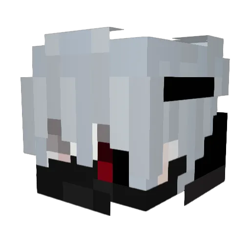 Rober0 Minecraft avatar head, 3D render