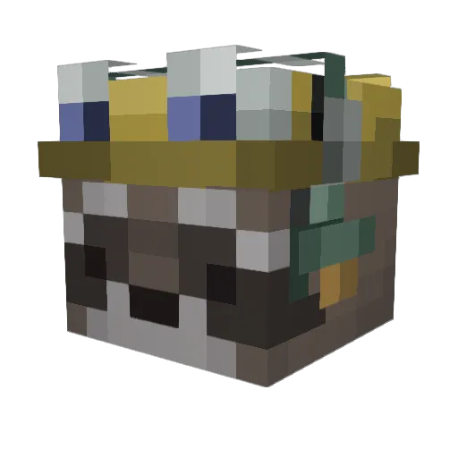 RoberXD Minecraft avatar head, 3D render