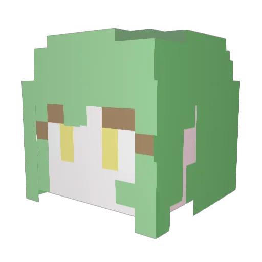 Rober_0324 Minecraft avatar head, 3D render