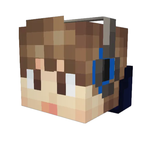 Robert00000 Minecraft avatar head, 3D render
