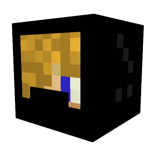 Robert2000yeah Minecraft avatar head, 3D render