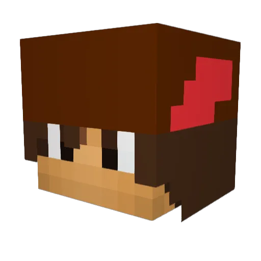 RobertAlex96 Minecraft avatar head, 3D render