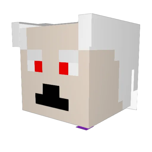 RobertDestroyer Minecraft avatar head, 3D render