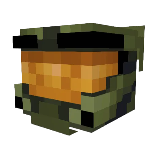 RobertDice Minecraft avatar head, 3D render