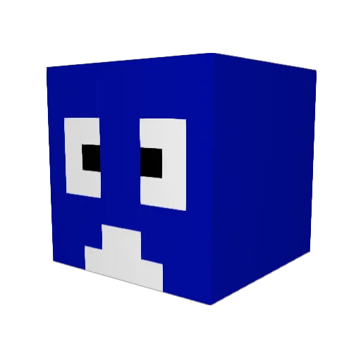 RobertGlatzel Minecraft avatar head, 3D render