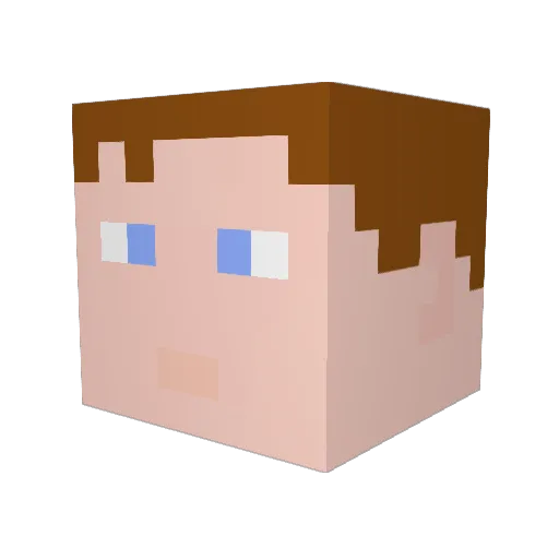 RobertM97 Minecraft avatar head, 3D render